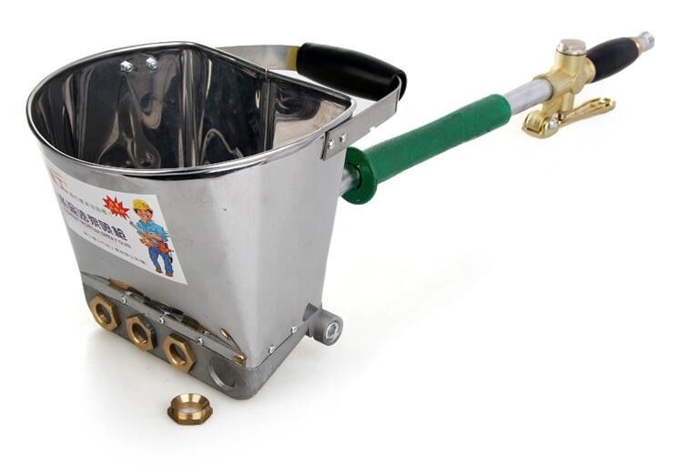 3 HP Stainless Steel Cement Mortar Sprayer With Removable Nozzles